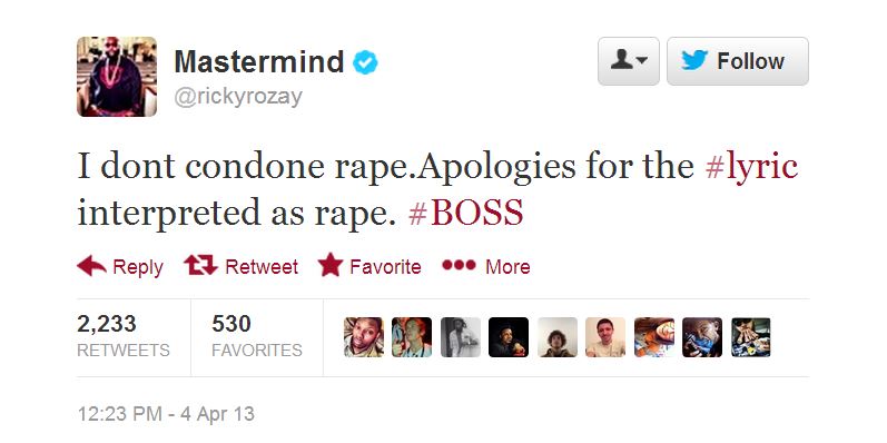 Rick Ross tweet